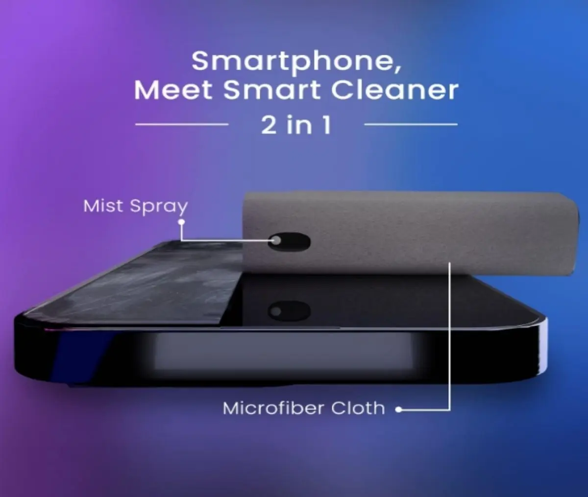 Screen Cleaner Spray – Phone Screen Cleaner, iPhone Cleaner, Computer Screen Cleaner, Laptop Screen Cleaner, MacBook/iPad Screen