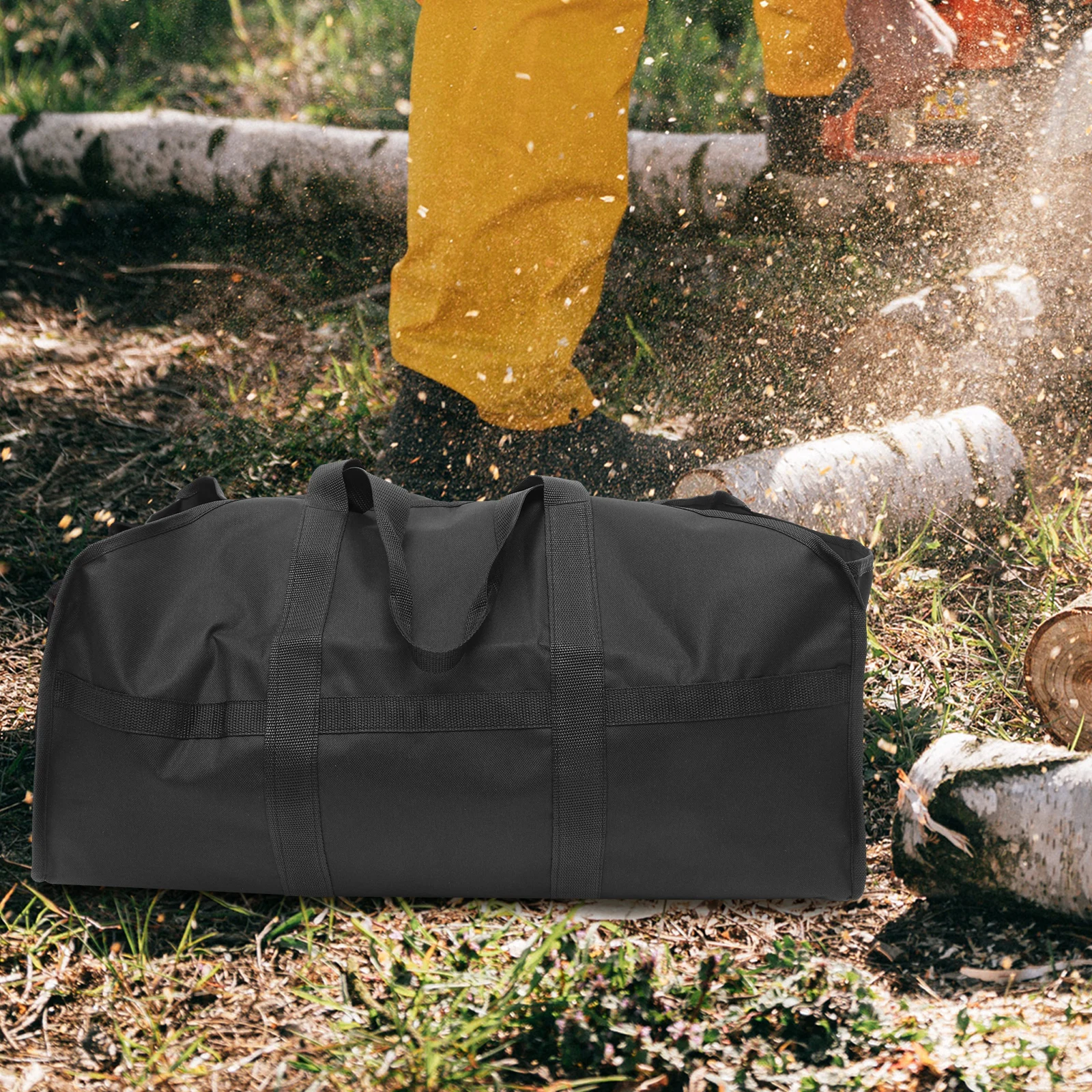 

Foldable Firewood Storage Bag Large Capacity Oxford Cloth Carrier Reusable Hold Logs Any Size Carry Outdoor