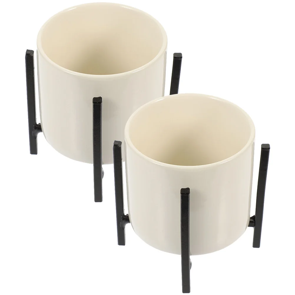 

2Pcs Utensil Holder Ceramic Chopstick Bucket Rack Kitchen Organizer Cutlery Spoon Storage Container Ceramic Utensil Holder