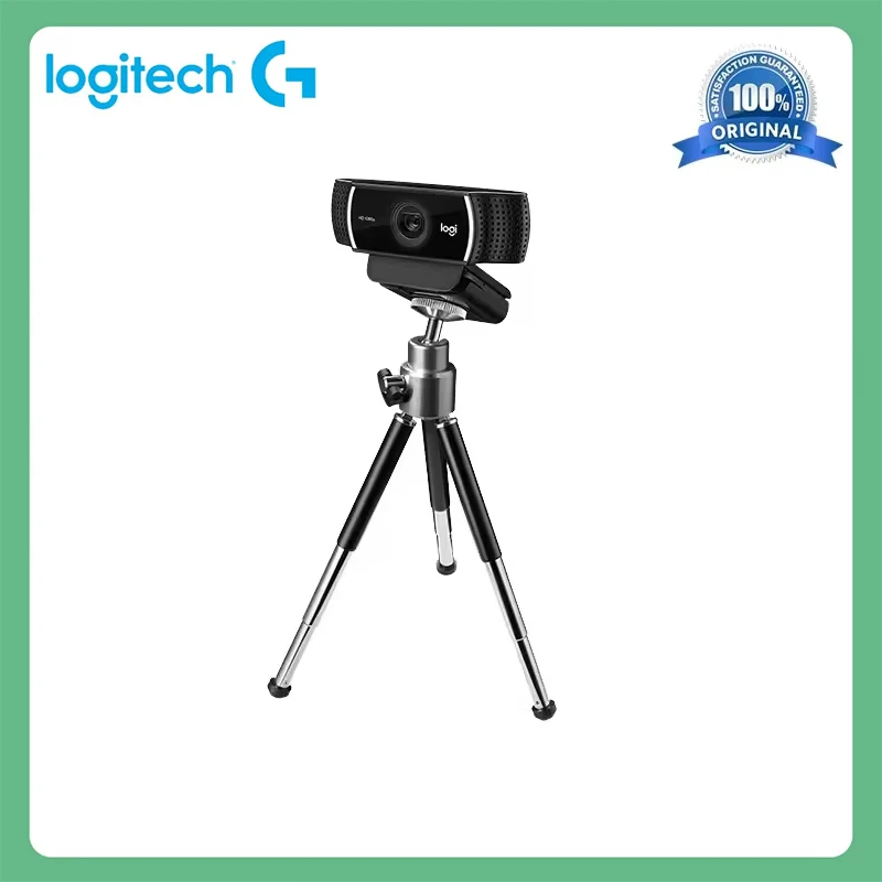 

100% Original Logitech C922 PRO Webcam 1080P 30FPS Full HD webcam Autofocus Web Camera built-in microphone Meeting with tripod