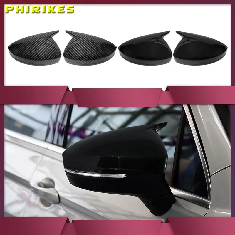 

For Volkswagen VW Tiguan MK2 2017 2018 2019 2020 2021 2022 Rearview Mirror Cover Case Shell Lid Car Accessories