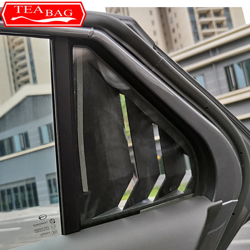 For Trumpchi GAC Empow R 2022-2024 Car Styling Rear Side Window Decorative Stickers Body Rear Triangle Trim Cover Accessories