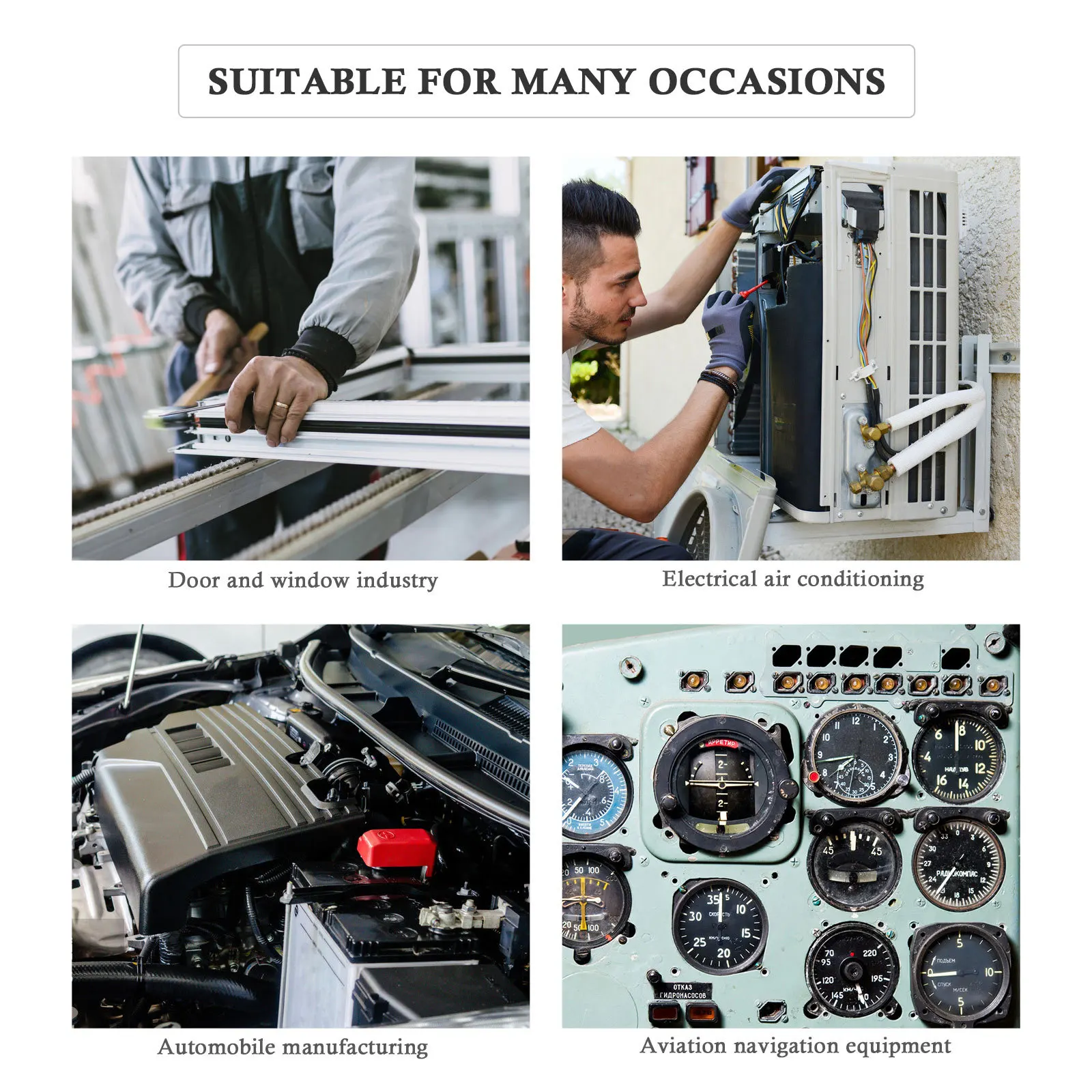 

1Set Assorted Aluminum Blind Rivets High Performance Steel Mandrel Rivets with Flange for Temperature Resistant Secure Fastening