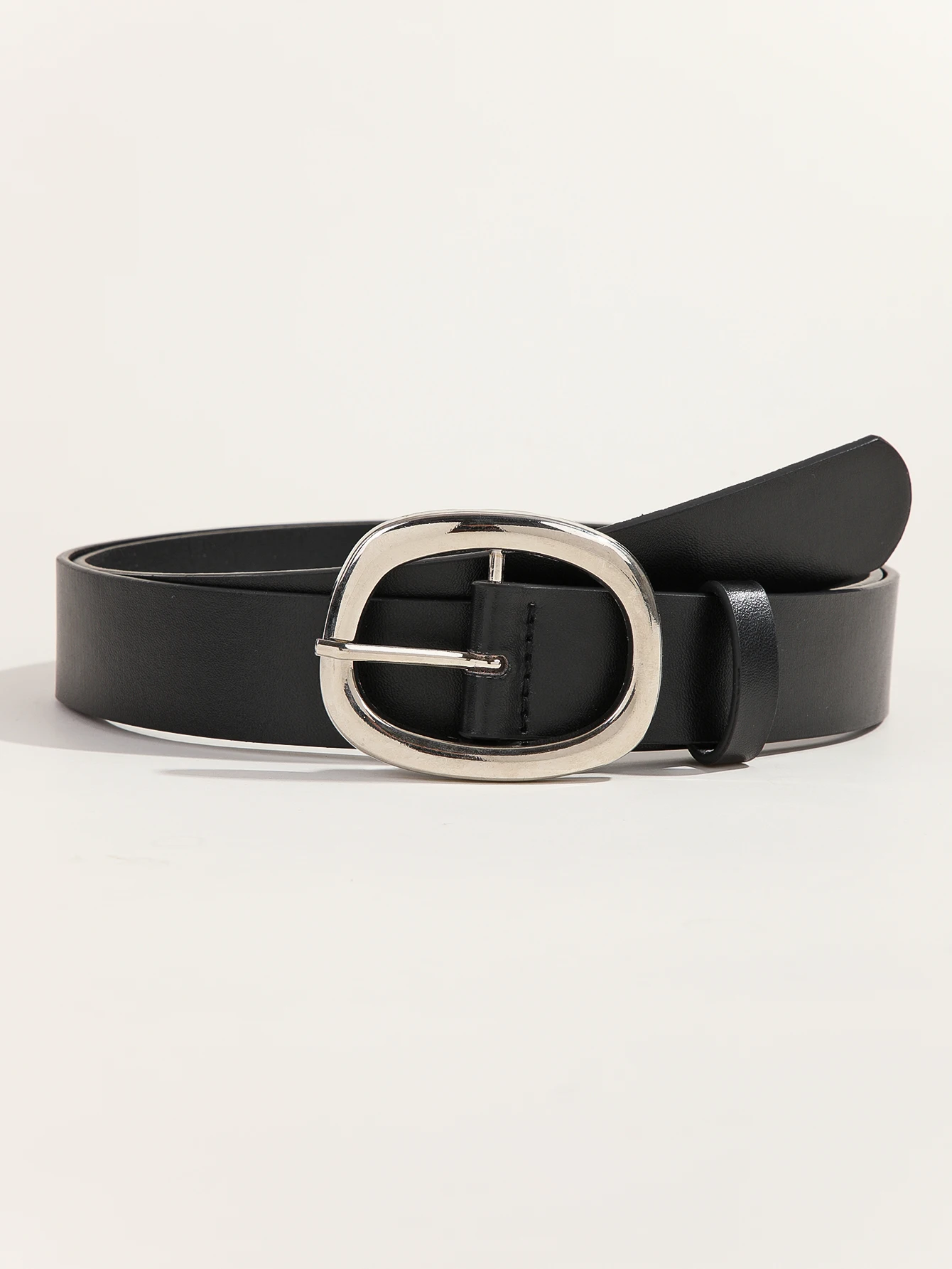 Women's Casual And Business Style black Belt With 3.2