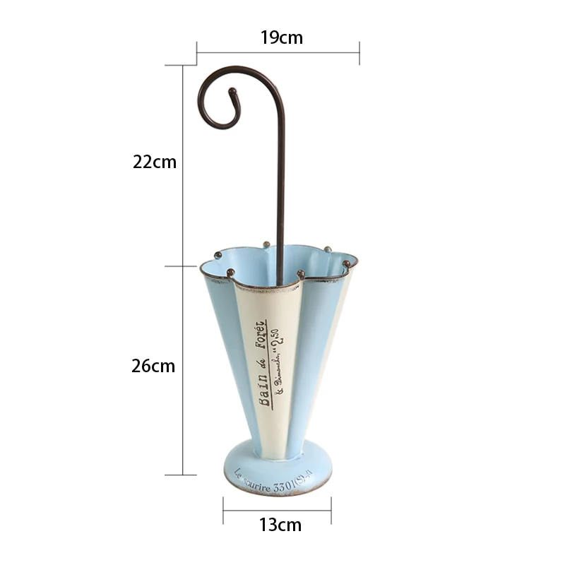 Garden Grocery Ornament Balcony Flower Pot Iron Sheet Make Old Umbrella Flower Pot Flower Box
