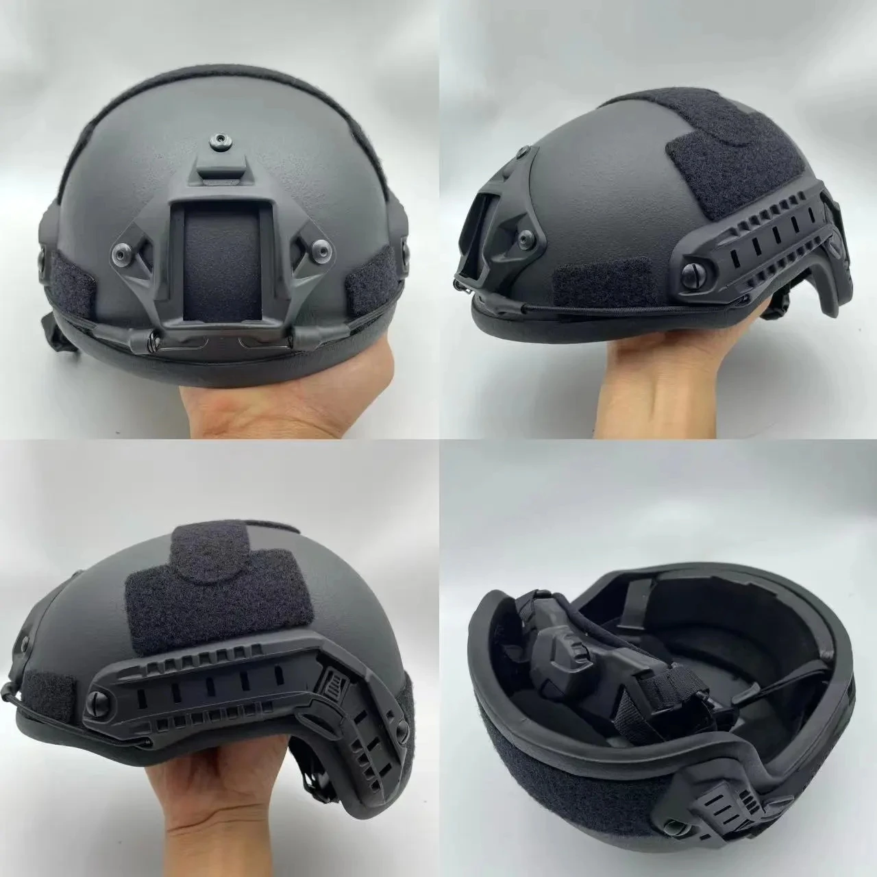 Fast Wendy PE NIJ IIIA High Shear Ballistic Helmet, XP Shear Tactical Helmet, Dial with Green Bulletproof Helmet