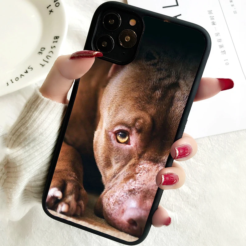 5S SE 2020 Phone Cover Case for iPhone 6S 7 8 PLUS X XS XR 11 12 13 MINI 14 PRO MAX Rubber Staffordshire Bull Terrier Staffy Dog