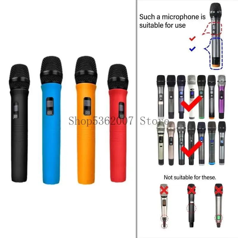 Силиконовые микрофоны обрабатывают крышку и антислипные кольца для сценических характеристик и караоке 40JB