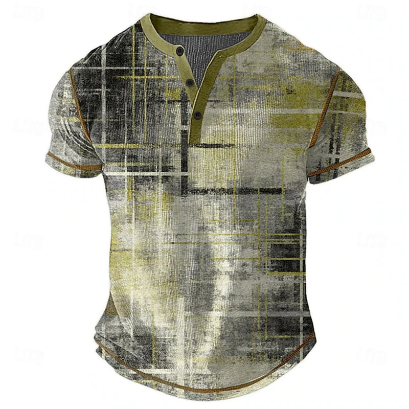 Herren Atmungsaktives Sommer-Poloshirt Outdoor Freizeit Sport Kurzarm-T-Shirt V-Ausschnitt Design Alltägliche Ausgehmode Oberteil – Detail 6