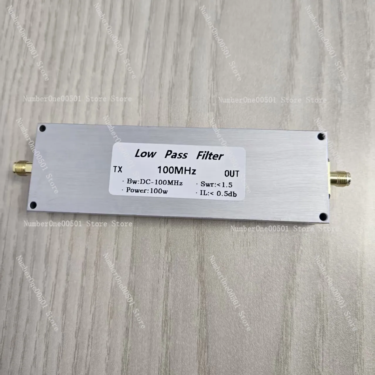 

LPF-100M-100WSMA Low Pass Filter SMA Female 100W 100MHz RF Filter