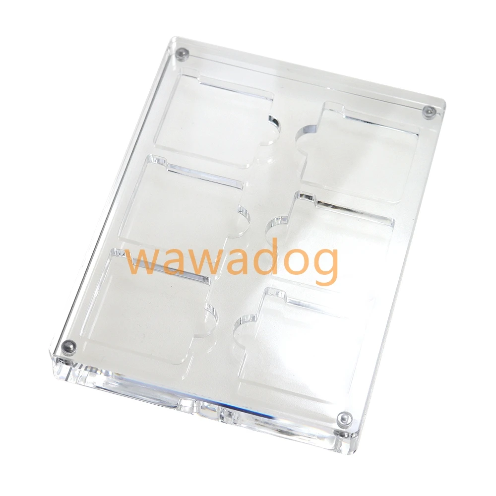 1pc For 3DS NDS 6 in 1 Game Card Case Magnetic Cover Acrylic Storage Display Box Hard Shell