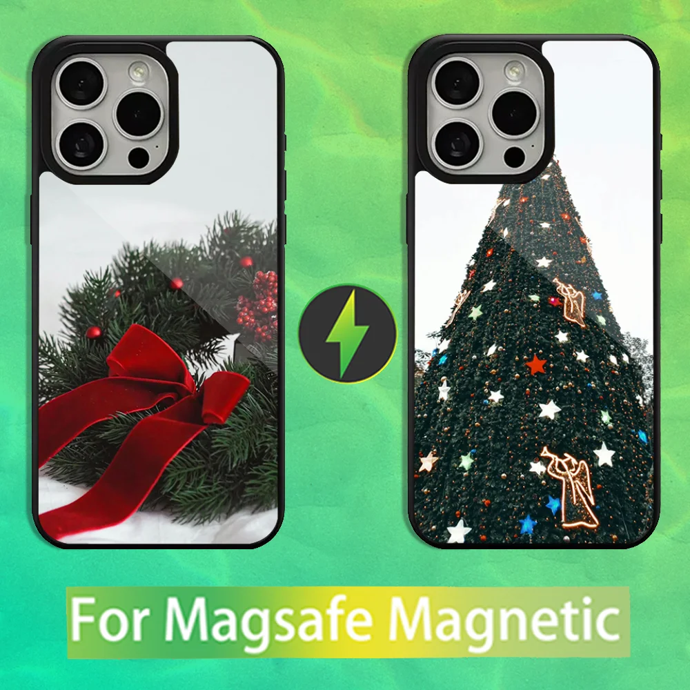 

Cartoon Christmas Cute Art Phone Case For iPhone 16,15,14,13,12,11,Pro,Max,Plus,Mini,Magsafe,Magnetic Wireless Charging Case