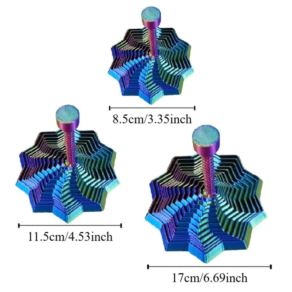 طباعة ثلاثية الأبعاد كسورية تململ ستار نموذج تصميم هندسي S/M/L الوهم البصري مسدس توسيع الاسترخاء مضاد للقلق/الكبار