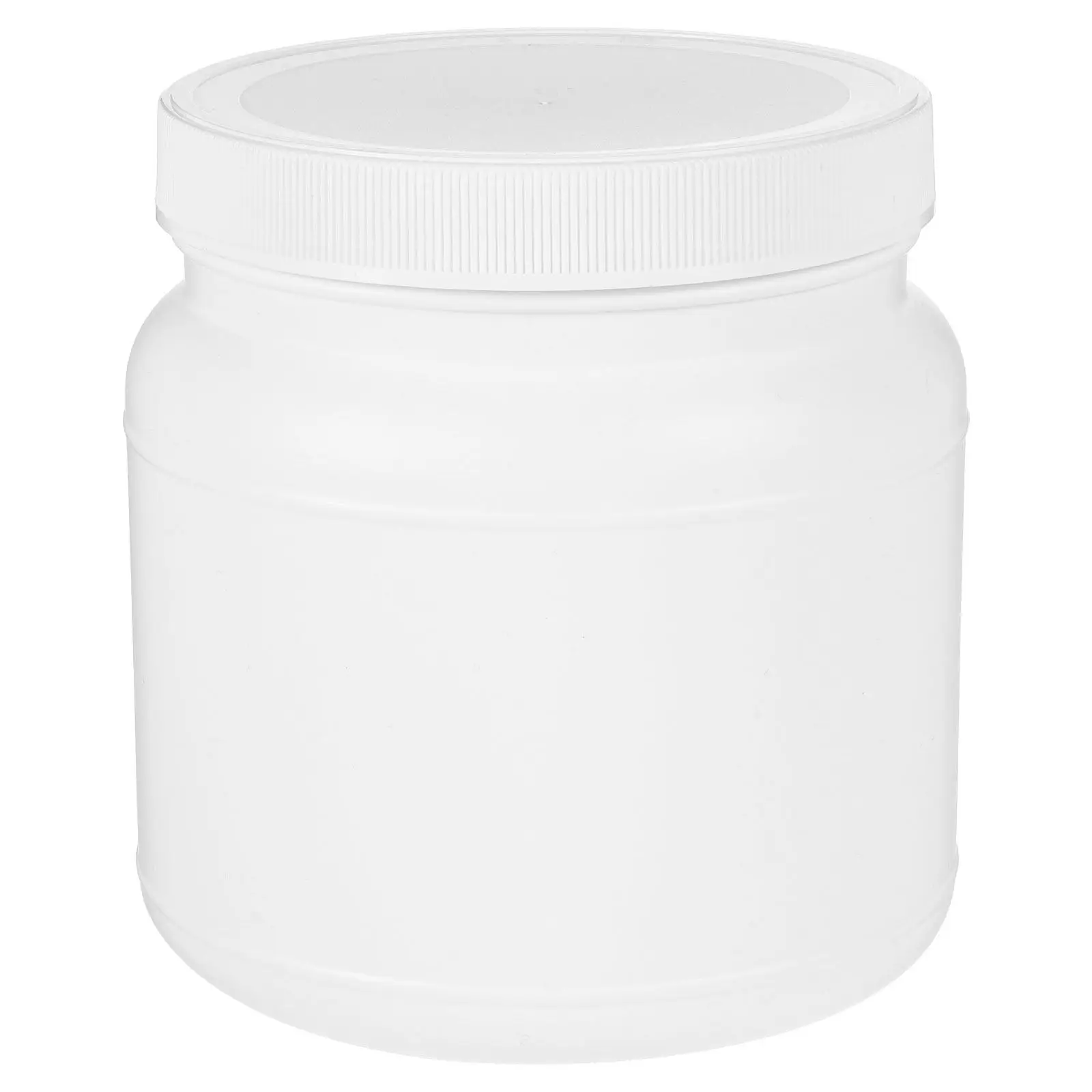 Large Capacity Wide Mouth Plastic Jar Airtight Sealed Powder Container for Milk Protein Coffee Powder Kitchen Pantry Travel