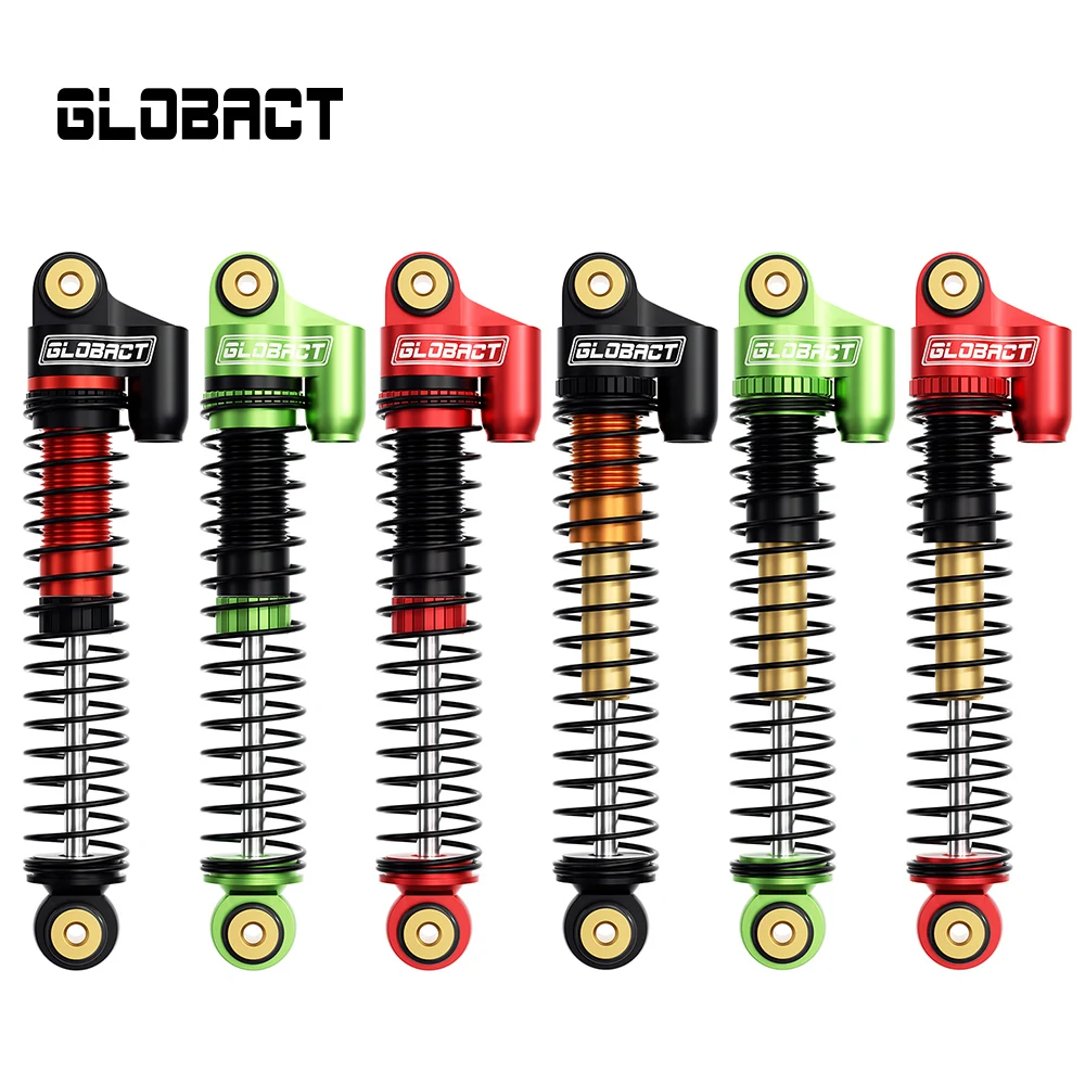 

Globact 52mm Aluminum Shocks Absorber for 1/24 Axial SCX24 Bronco/JLU CRC/Deadbolt/C10 RC Cars Front Rear Shock Absorber Parts