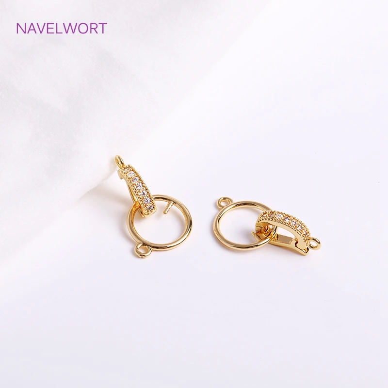Trendy 18K vergoldet Klapp Halskette Enhancer für DIY Halskette Herstellung Zubehör Messing Anhänger Bail Schmuck Materialien Großhandel – Detail 37