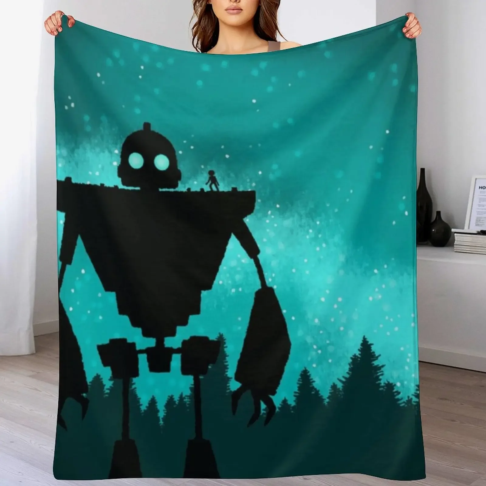 IRON GIANT Throw Blanket Soft Warm Blanket Gift for Grandparents