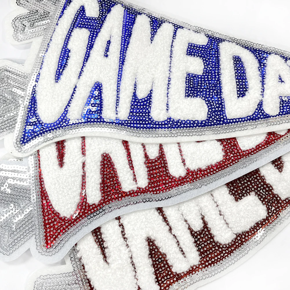 Game Day Patch Large Size Large Patch Large Pattern Back Glue Ironing Personality Letters Used For Decorative Cloth Stickers