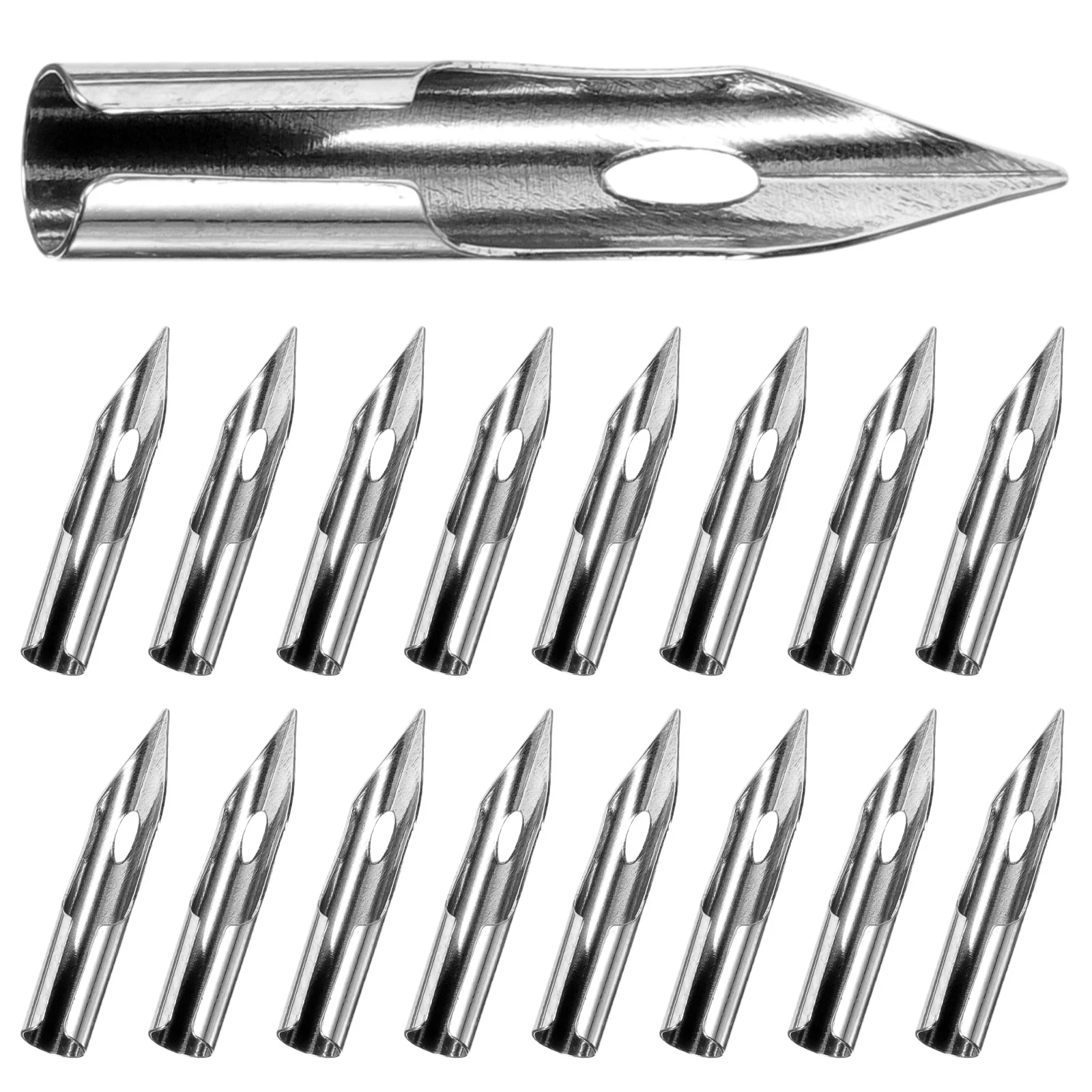 BUTIFULSIC 30Pcs Fountain Pen Nibs Replacement Tips Fine Point Pens for Students Stationery Writing