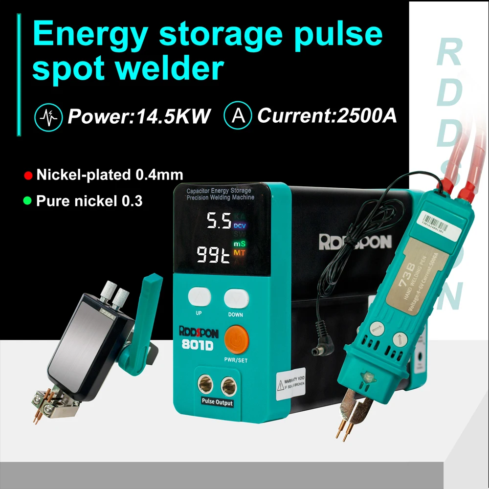 801H/801D New Spot Welder High Power Capacitor Energy welding machine3500A 2500A pulse for lithium battery pack energy  assembly