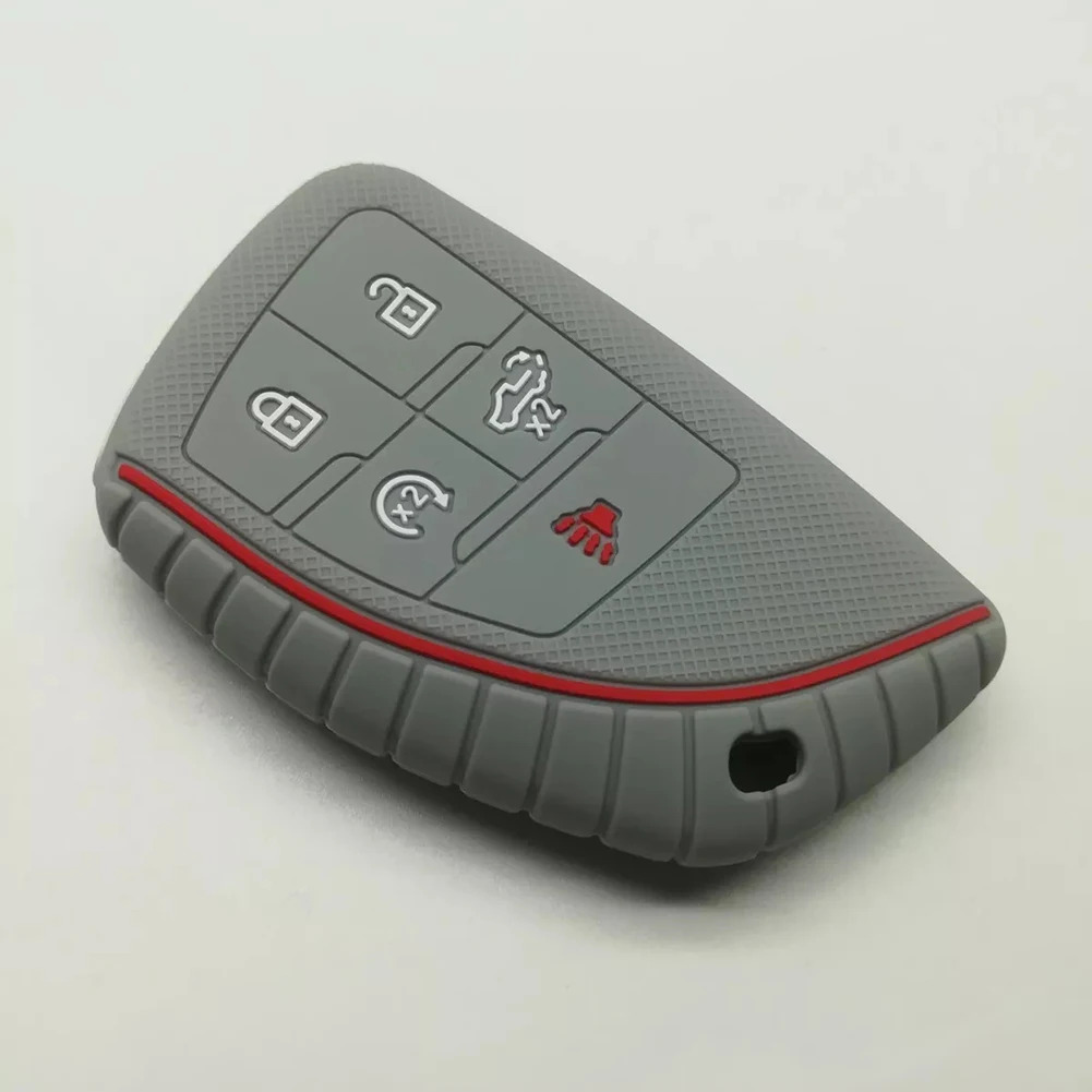 

Car Key Protector Silicone Car Key Cover Cool Appearance Daily Use Enhanced Protection Good Material Reliable Protection
