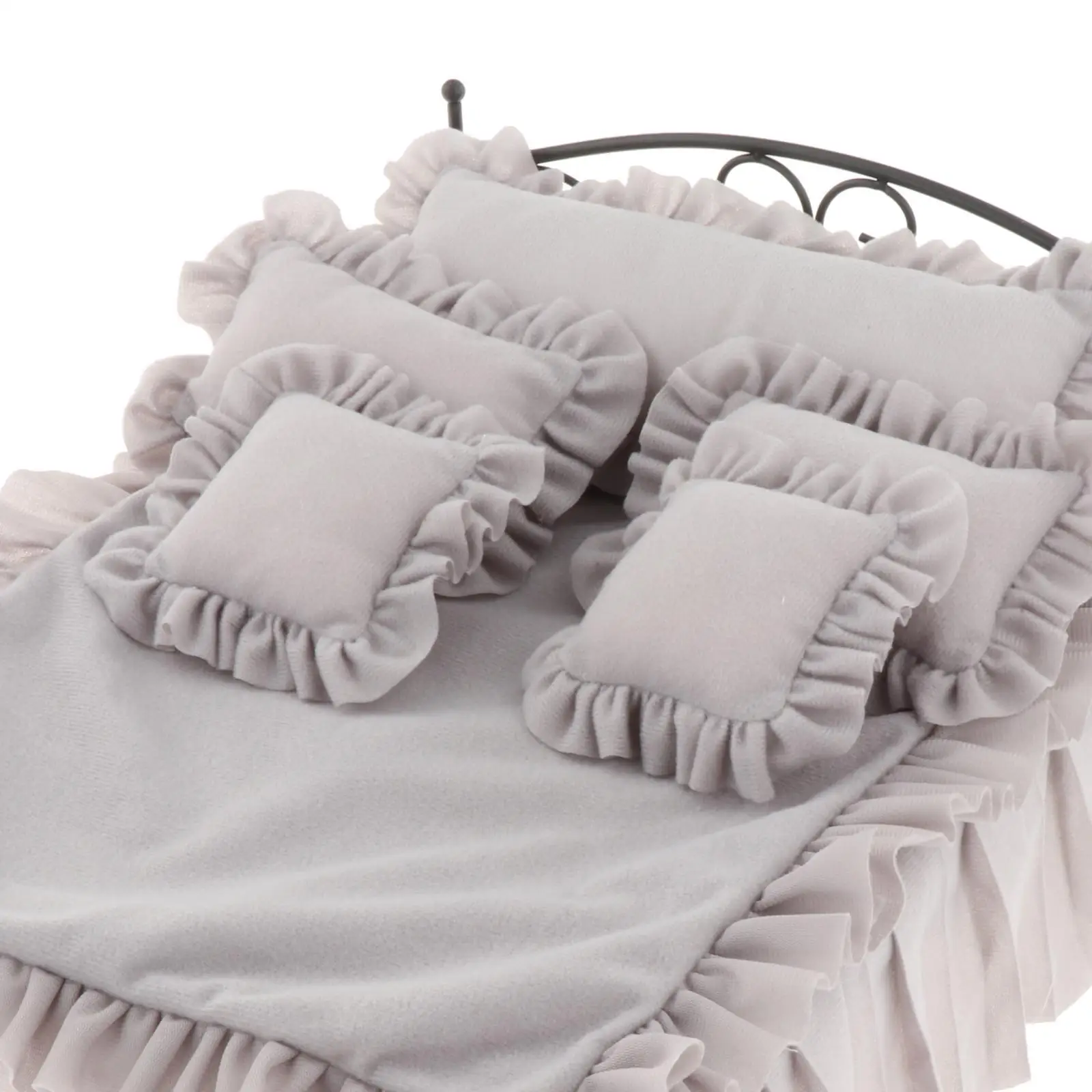 1/6 Scale Wrought Iron Bed Furniture Model Collection Scene Decor