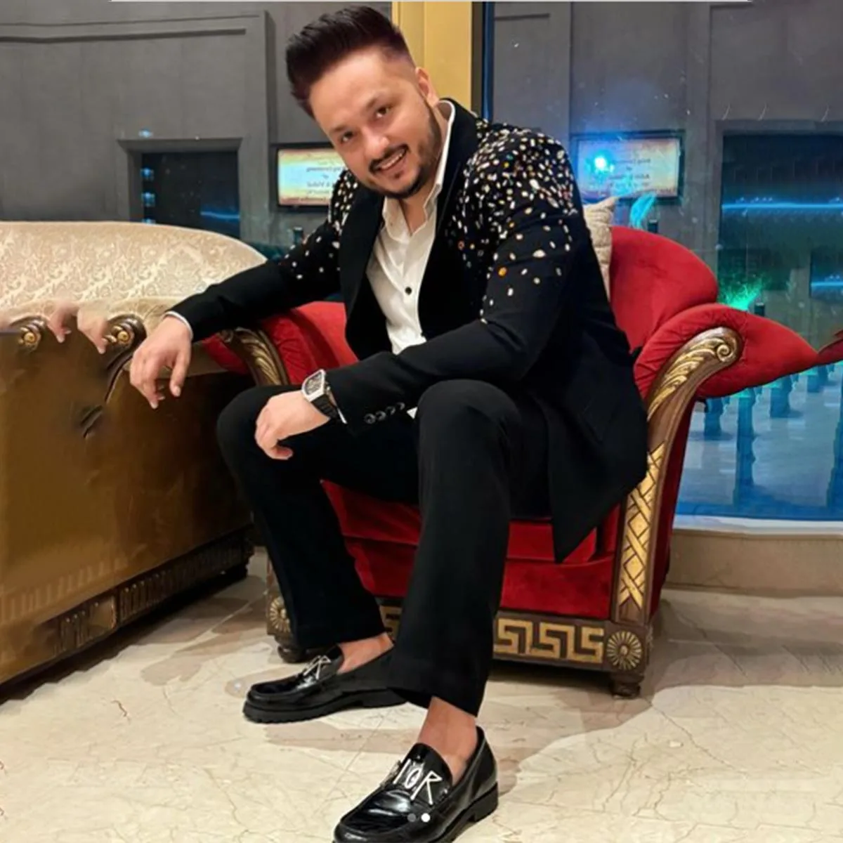 Customized Crystals Tuxedos Men Suit Shawl Lapel Wedding Groom Male Prom Blazers 2 Pieces Sets Slim Terno Masculino Completo