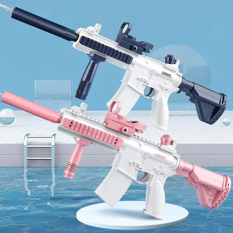 M416 น้ําปืนยิงอัตโนมัติของเล่นฤดูร้อน M416 ไฟฟ้าน้ําปืนชายหาดความบันเทิงกลางแจ้งของเล่นเด็กผู้ใหญ่ของขวัญ