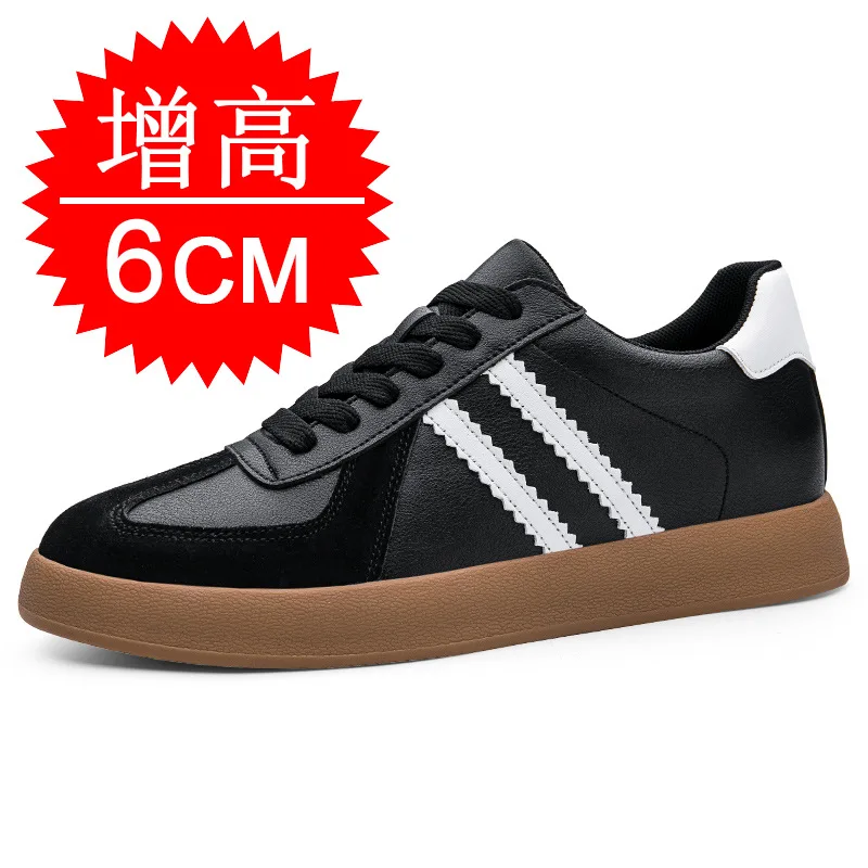 Invisible Height-increasing Men's Shoes with 8 Cm Hidden Heel Thick Sole Casual Fashionable Training Sports 6cm Elevator Shoes