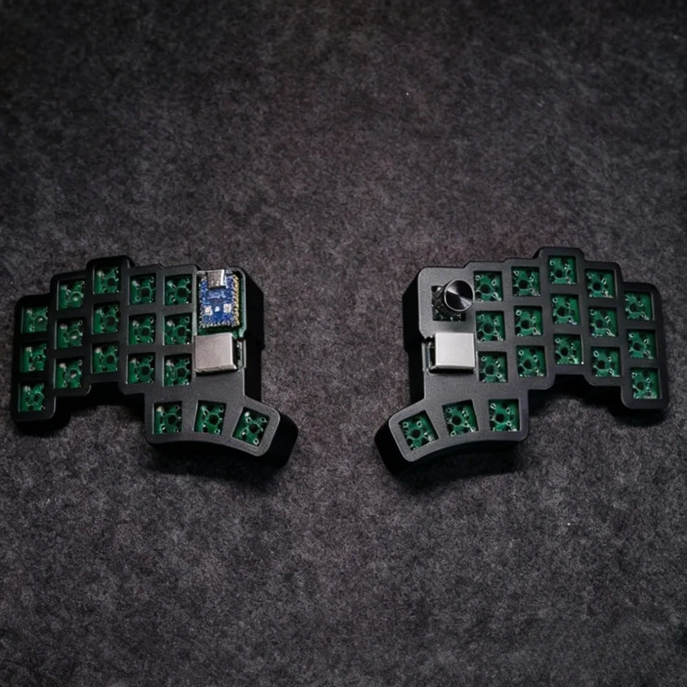 New Cheapino V2 Split Keyboard 3x5 Customize Ergonomics Knob Wired Keyboard Hotswap QMK Vial Gaming Keyboard Office Accessory