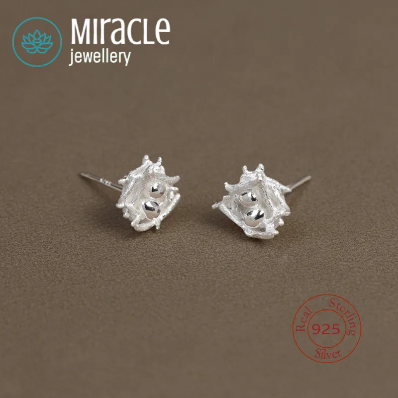 

Чудо-стеребро 925, оригинальный дизайн, птичье гнездо-хранитель, птичье яйцо, милые забавные свежие, милые, натуральные, универсальные серьги-гвоздики