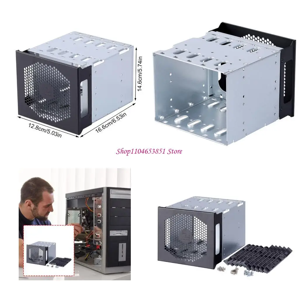 

5 Bay Hard Disk Cage Computer Case Occupies 3 Optically Drive Position Expansion