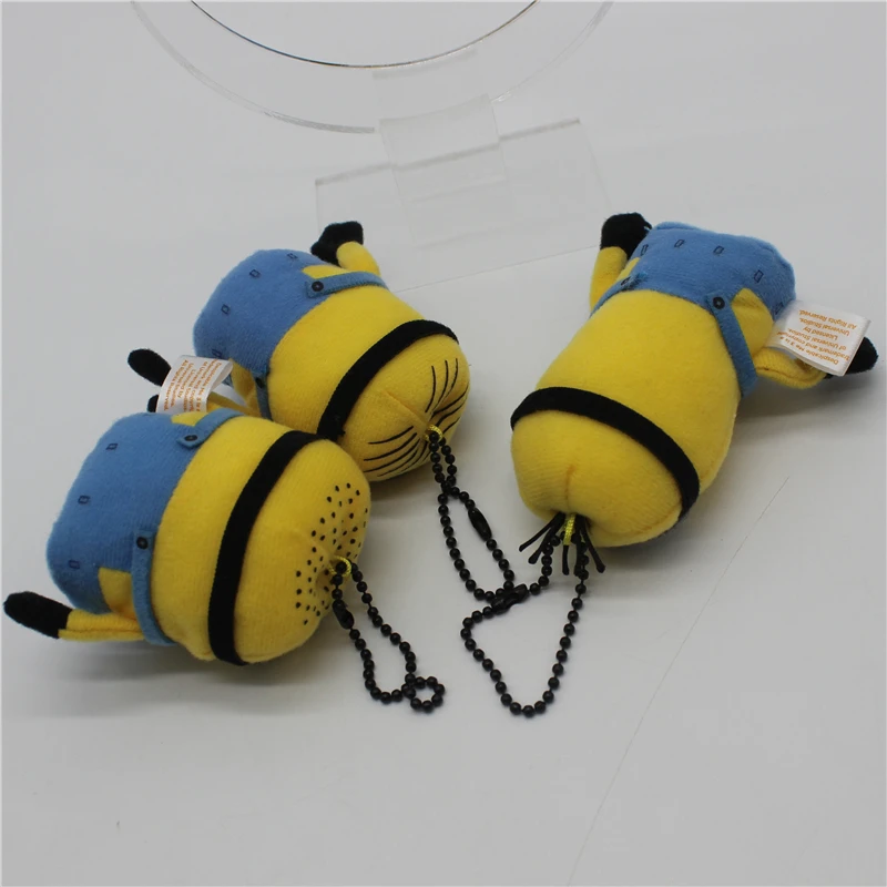 Despicable Me 3 Kevin Bob Minions Doll Keychain Cute Minion plush finger puppet Children'0s Toy Party Gift