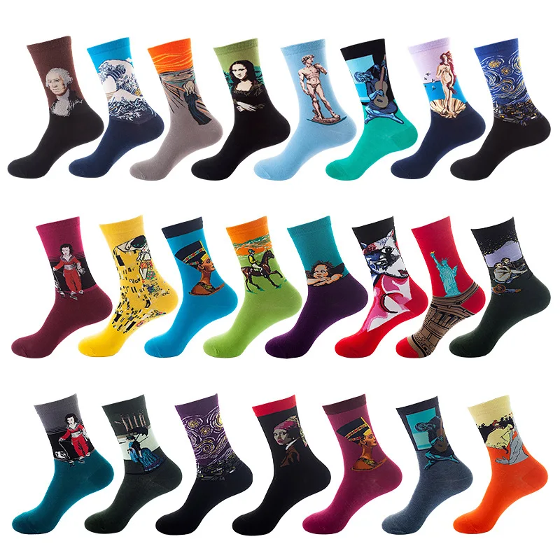 

2025European American Trendy Ins MidCalf Sports Cotton Socks for Men Women Style Customized AntiOdor Moisture Wicking High Cut