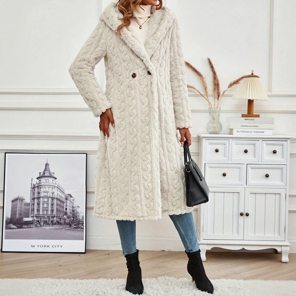 Fur One Casual stijl Geïntegreerde bontjas Damesbovenkleding Comfortabel zacht materiaal Modieus trendy ontwerp