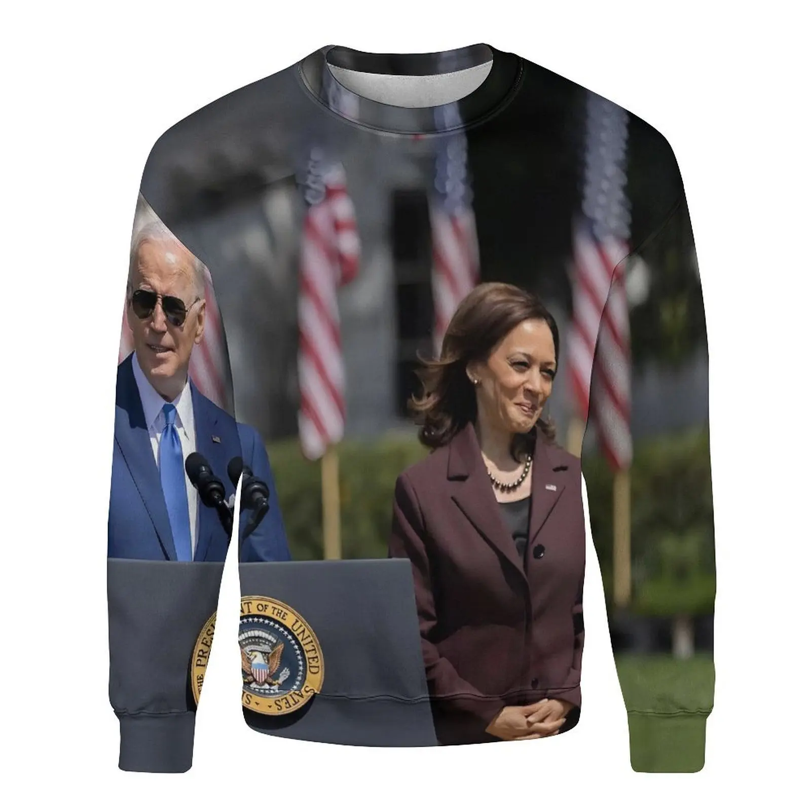 2024 Kamala Devi Harris felpa 3D Print Pullover uomo donna Harris Fans top a maniche lunghe Vice-presidente degli stati uniti felpe