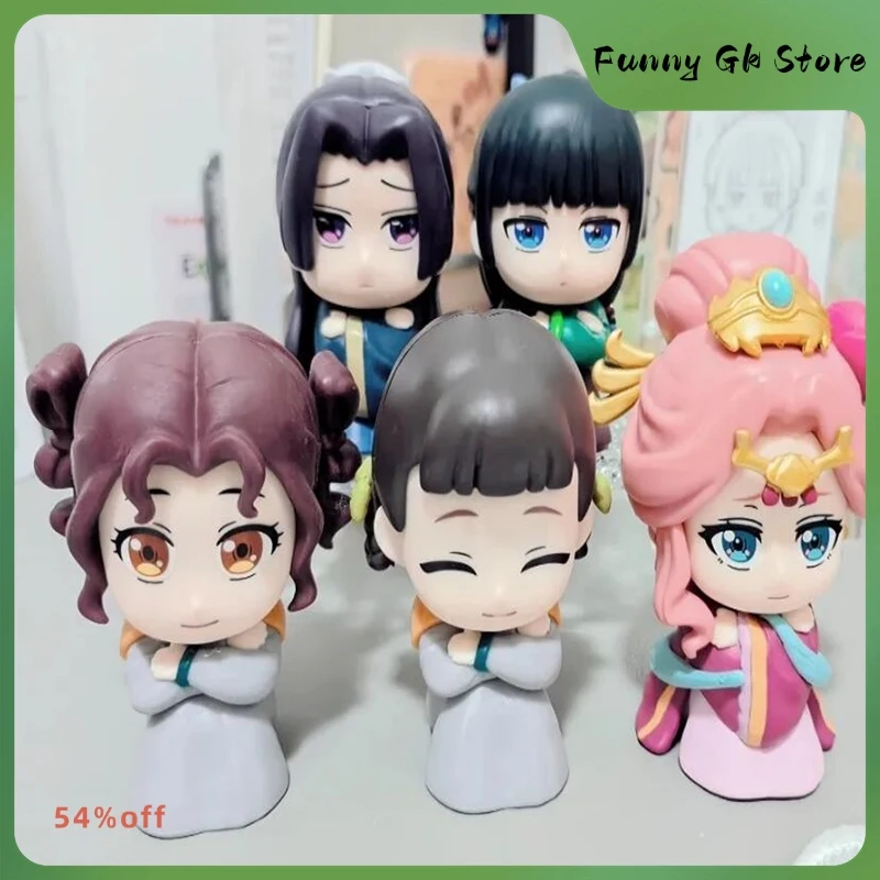 

4cm The Apothecary Diaries Action Figures Model Waiting For Styling Gashapon Cartoon Mini Desktop Ornament Children'S Gift Toys