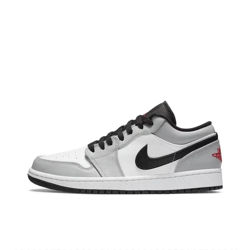 

Air Jordan 1 "Light Smoke Grey"For Men's Trend Retro Non-Slip Low Top Retro Basketball Shoes Sneakers 553558-030