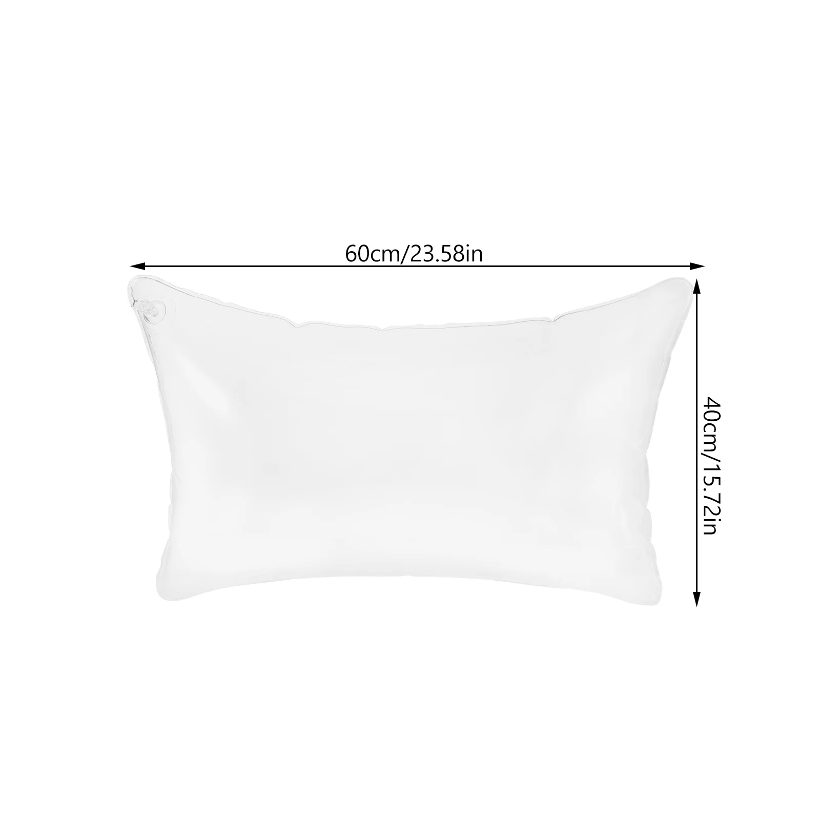 Inflatable Pillow Insert Clear Transparent Camping Cushion For Outdoor Travel Portable Sofa Cushion Water Resistant