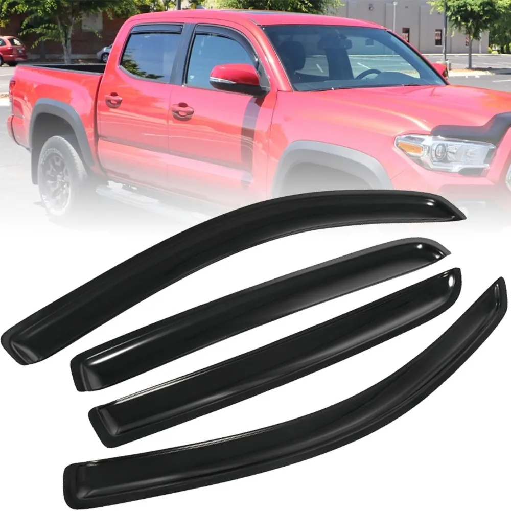 

For 2016-2023 Toyota Tacoma In-Channel Window Vent Visors Rain Guards Deflector
