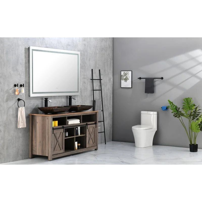 

72" x 36" Dimmable LED Bathroom Mirror with Front and Backlight, Anti-Fog, Memory, 3 Color Temperatures, Wall-Mounted Vanity Mirror