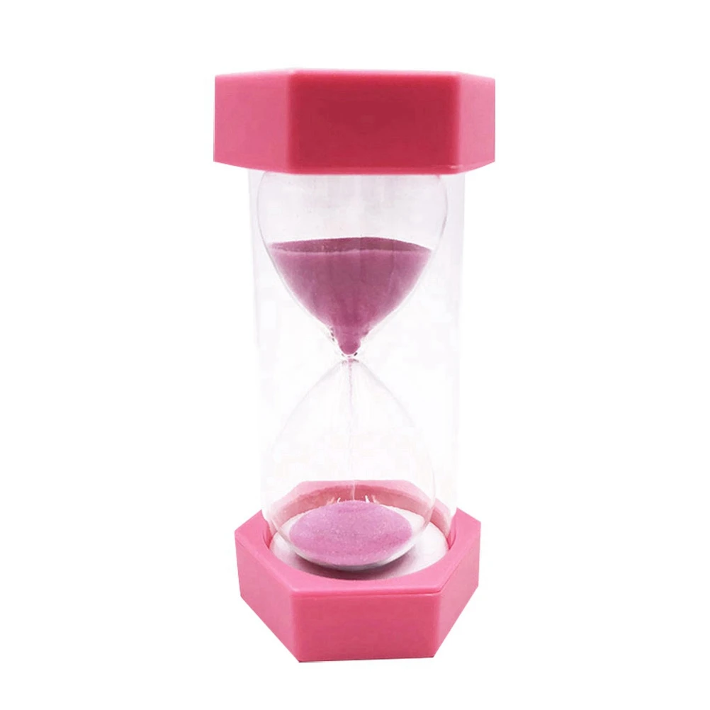 

Hexagon Sand Timer 4 Minutes Plastic Hourglass For Cooking Games Exercise Decorative Home Office Desk Gift Colorful