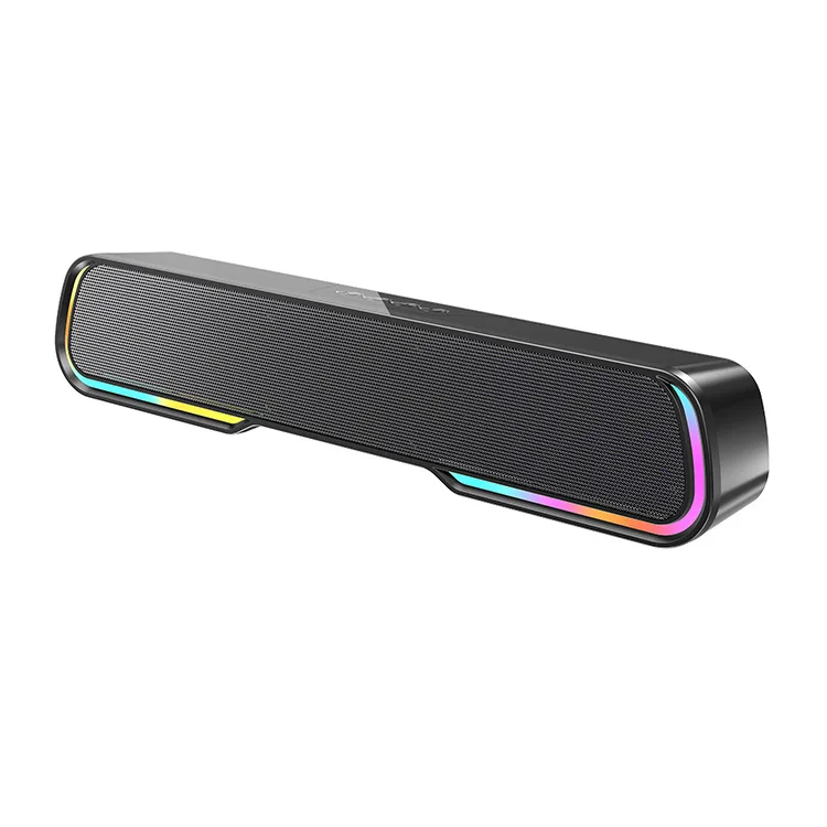 RGB Bluetooth Soundbar Speaker Gaming Desktop Audio Bar Support USB TF FM AUX for TV PC Laptop Home Theater