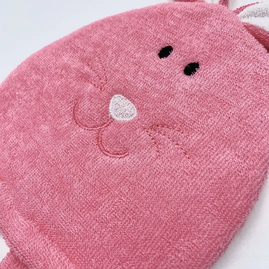 Baby Bath Gloves for Kids Girls Boys Cute Cartoon Animal Shower Brush Towel Washcloth for Bathing Children Wash Clean Shower