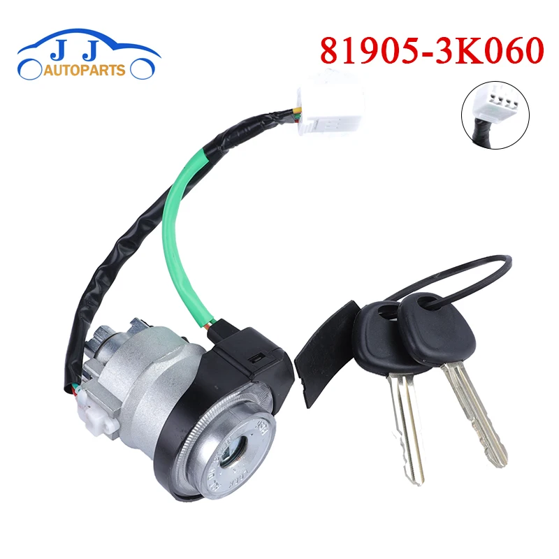 Car Ignition Lock Cylinder with 2 Keys 819053K060 81905-3K060 For Hyundai Sonata 2005-2007 819203KA10 81920-3KA10