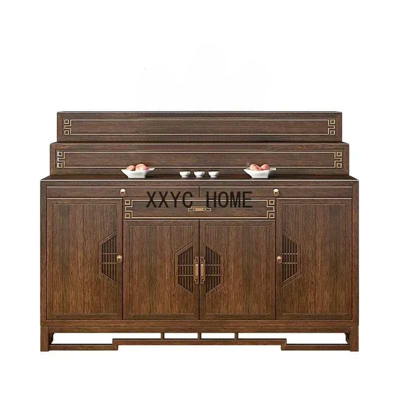 

Solid Wood Altar Household Prayer Altar Table Clothes Closet Ladder Buddha Shrine a Long Narrow Table Buddha Table