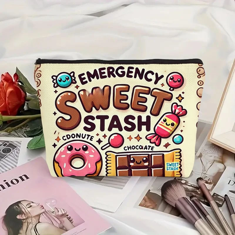 One Makeup Bag, A Linen Emergency Snack Storage Box, Perfect for Birthday, Christmas, and Valentine'S Day Gifts.