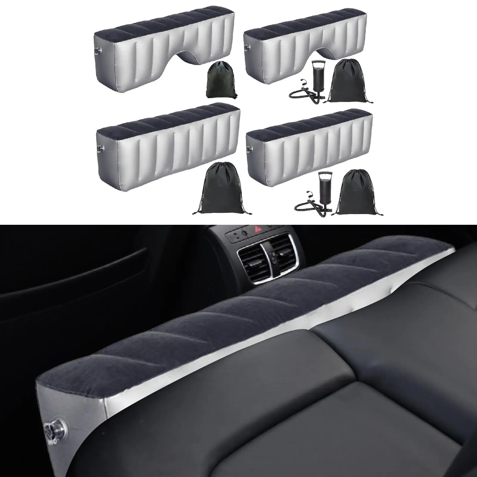 

Автомобильный надувной матрас, подушка для зазора на заднем сиденье, профессиональная портативная подушка надувной кровати, легкий вес для уличных ног, подставка для ног, кемпинга