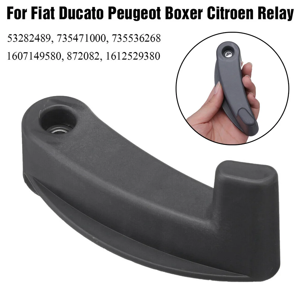 Rear Left Door Handle 1 Pcs 735471000 Black Car Accessories Internal For Ducato Boxer Relay O6A2 Easy To Install