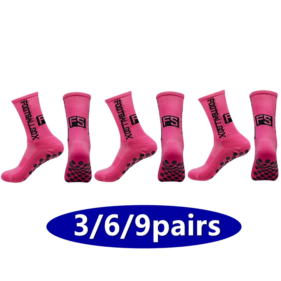3/6/9pairs Unisex Non Slip Athletic Socks Breathable For Cycling Basketball Soccer